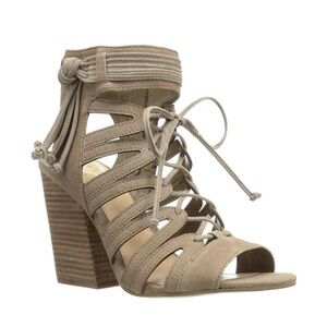 Vince Camuto Womens Ranata Leather Round Toe Casual Strappy Sandals